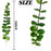 10Pcs Artificial Eucalyptus Stems Plastic Faux Plant Home Office Wedding Party Decor - Blackish Green - 7