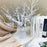 10Pcs Artificial Eucalyptus Stems Plastic Faux Plant Home Office Wedding Party Decor - Silver - 6