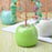 Natural Crystal Money Tree with Ceramic Base Fortune Tree Ornament for Office Home Decor - Purple  /  Green - 2