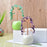 Natural Crystal Money Tree with Ceramic Base Fortune Tree Ornament for Office Home Decor - Purple  /  Green - 3