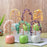 Natural Crystal Money Tree with Ceramic Base Fortune Tree Ornament for Office Home Decor - Purple  /  Green - 4