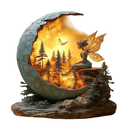 Bohemian Style Acrylic Fairy Ornament with Base Study Bedroom Living Room Waterproof Tabletop Decor - 1
