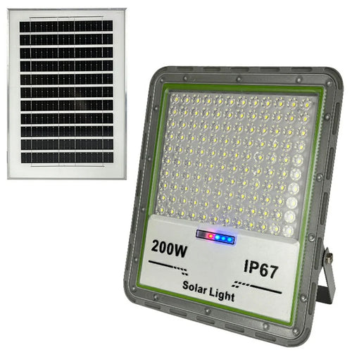 200W 120 LED Solar Powered Outdoor Floodlight Wide Angle Waterproof Garden Lamp - 1