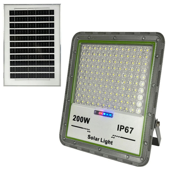 200W 120 LED Solar Powered Outdoor Floodlight Wide Angle Waterproof Garden Lamp - 1
