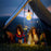 Solar Tent Hanging Lantern String Light Bulb Outdoor Camping Garden Patio Decorative Ambient Light - 6
