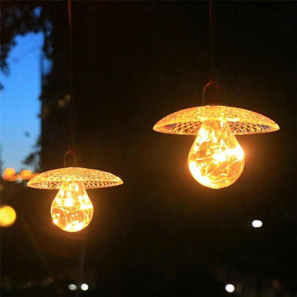 Battery Powered Tent Hanging Lantern String Light Bulb Outdoor Garden Patio Decorative Ambient Light - 3