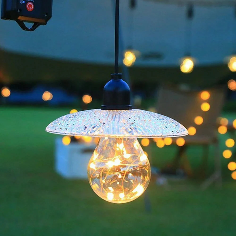Battery Powered Tent Hanging Lantern String Light Bulb Outdoor Garden Patio Decorative Ambient Light - 4