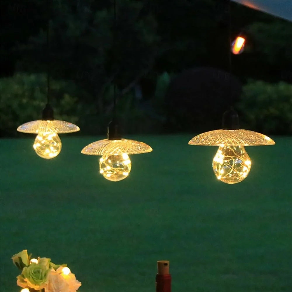 Battery Powered Tent Hanging Lantern String Light Bulb Outdoor Garden Patio Decorative Ambient Light - 6