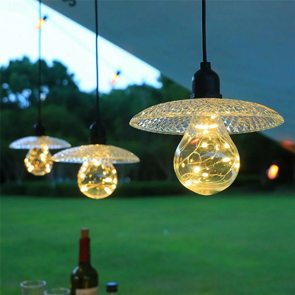 Battery Powered Tent Hanging Lantern String Light Bulb Outdoor Garden Patio Decorative Ambient Light - 7