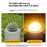 Solar Decorative Pebble Stone Design Garden Light Outdoor Waterproof Lawn Yard Lamp - White Light - 4