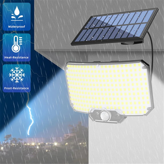 TY01003 Solar Wall Light 234 LED Outdoor Motion Sensor Security Lamp for Yard Pathway Garage - 4
