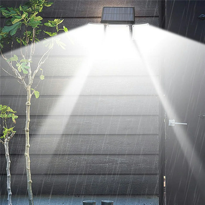 TY10305 2Pcs 3 Heads Solar Wall Light 280 LED IP44 Waterproof Outdoor Motion Sensor Lamp - 7