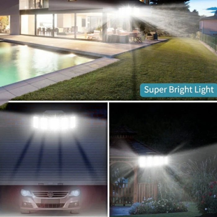 TY10708 Solar Powered 5 Heads 244 LED Wall Light Outdoor Waterproof Motion Sensor Lamp - 6