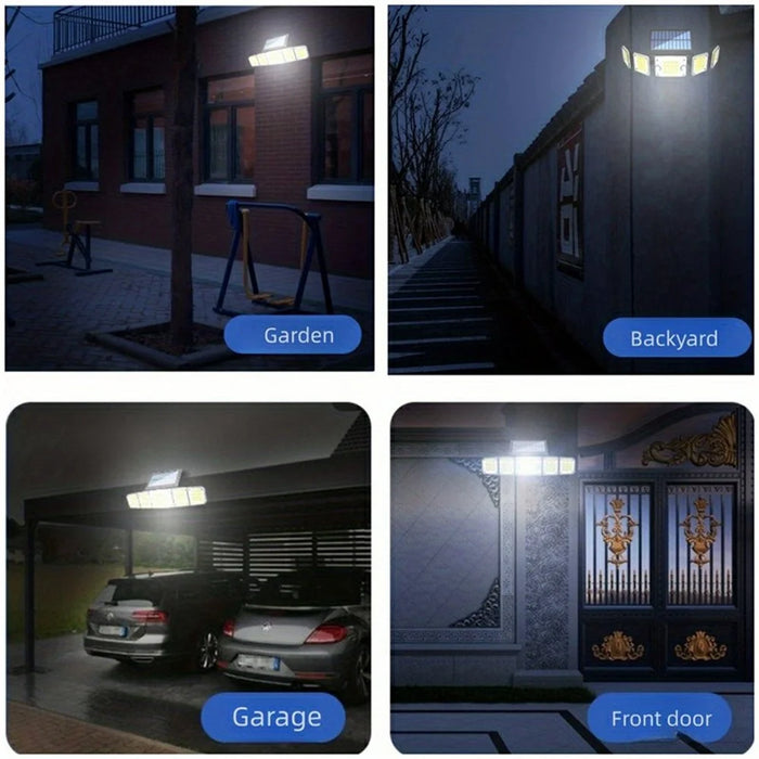 TY10710 5 Heads Split Wall Light 280 LED Waterproof Motion Sensor Solar Lamp with Remote - 3