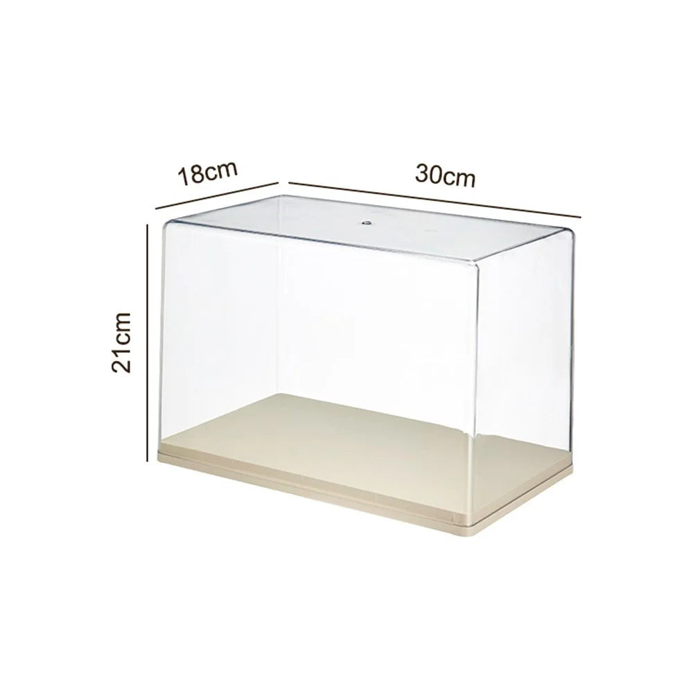 Blind Box Display Case Transparent Figure Collection Storage PET + PS Dust-Proof Showcase Size M - 5