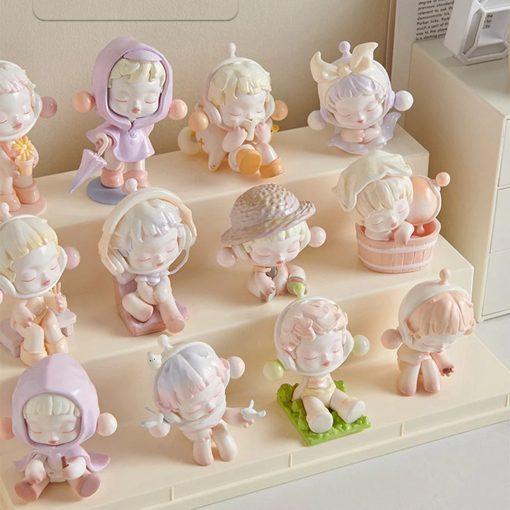 Size M Three Layer Step Blind Box Display Case Action Figure Collectible Clear Storage Container - 7