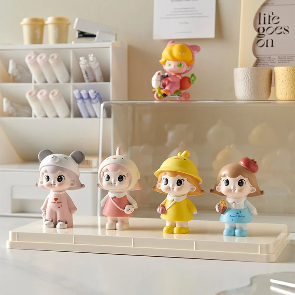 Blind Box Display Case Transparent Figure Collection Storage PET + PS Dust-Proof Showcase Size L - 2