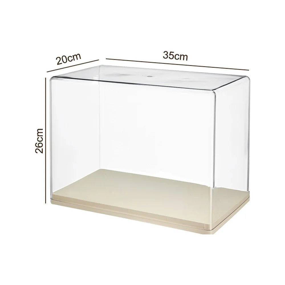 Blind Box Display Case Transparent Figure Collection Storage PET + PS Dust-Proof Showcase Size L - 5