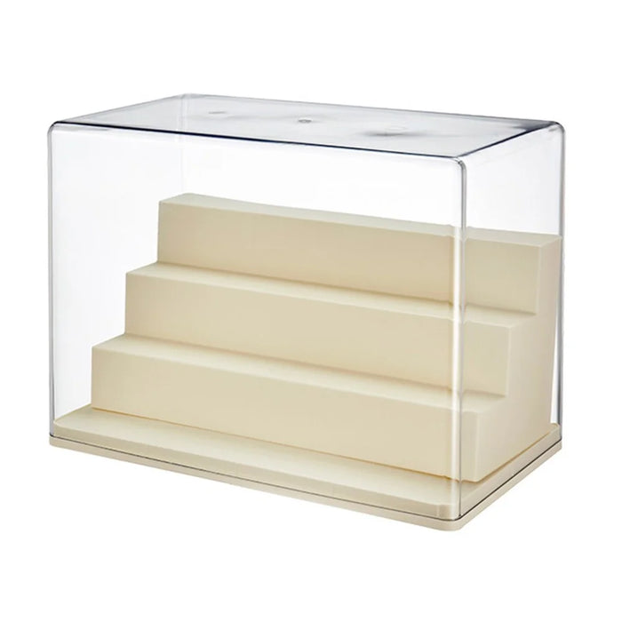 Size L Four Layer Step Blind Box Display Case Action Figure Collectible Clear Storage Container - 1