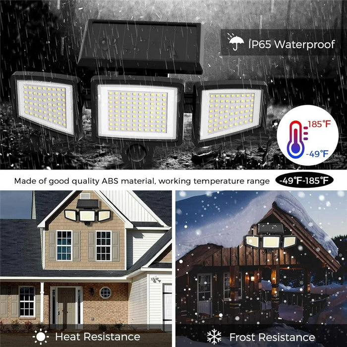 TY-YJ002A 210 LED Solar Wall Light IP65 Waterproof Motion Sensor Security Lighting for Yard / Patio / Garage - 5