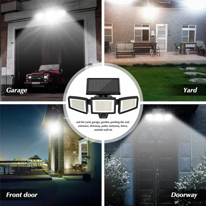 TY-YJ002A 210 LED Solar Wall Light IP65 Waterproof Motion Sensor Security Lighting for Yard / Patio / Garage - 7