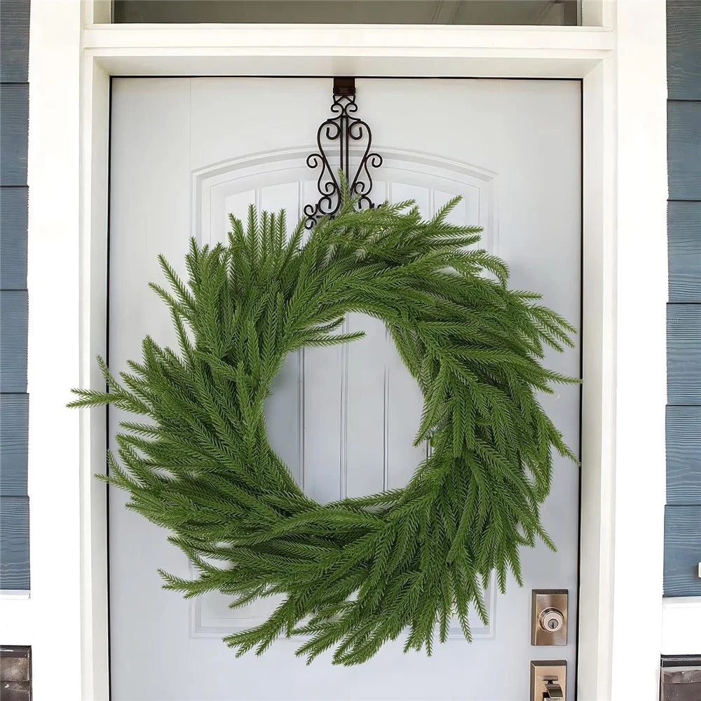 1.2m Artificial Pine Garland Cedar Vine Garland for Stairs, Fireplace, and Window Decoration Realistic Faux Pine Branches - 2