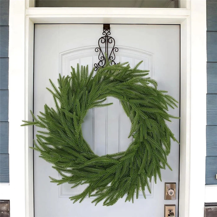 1.8m Artificial Pine Garland Cedar Vine Garland for Stairs, Fireplace, and Window Decoration Realistic Faux Pine Branches - 2