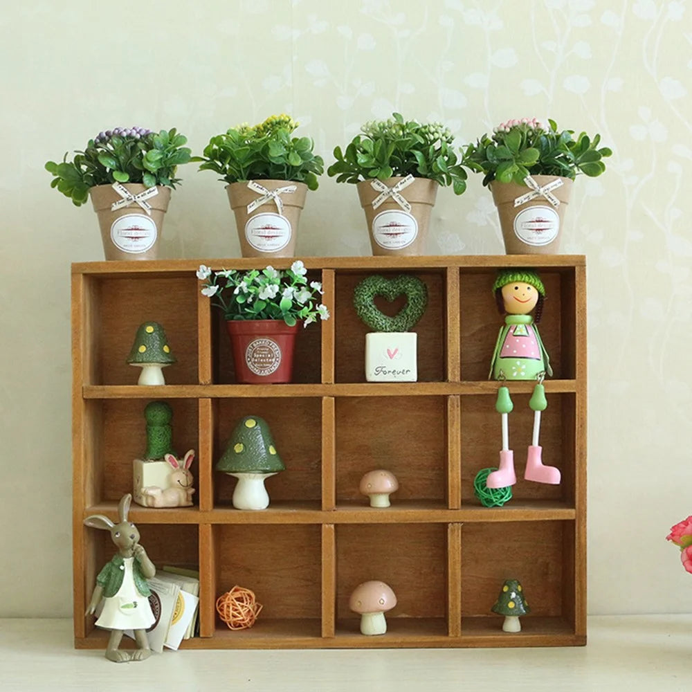 Artificial Flower Small Bonsai Plastic Fake Plant Floral Decoration Desktop Ornament - Pink - 3