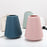 Creative Vase Ornament Flower Pot Dry Wet Flower Decorative Ceramic-Look Plastic Container - Blue - 4