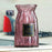 Creative Glass Hydroponic Vase 18cm Tall Transparent Flower Holder Living Room Table Decor - Wine Red - 1