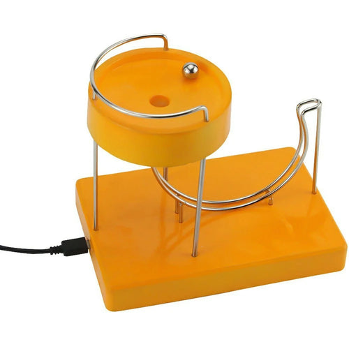Kinetic Art Perpetual Motion Machine Desk Toy USB Plug-In Electric Powered Stress Relief Ornament For Home  /  Office Decor - Yellow - 1