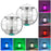 2Pcs Solar Powered Floating Lights Auto Color Changing Ball Lamps for Garden Pond Pool - 1