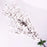 Artificial Peach Blossom 30 Branches Silk Flowers Realistic Peach Blossom Bouquet Home Wedding Decor - White - 1