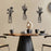 3Pcs / Set Metal Wall Art Floral Design Decorative Iron Wall Hanging Living Room Bedroom Home Decor - 3