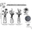 3Pcs / Set Metal Wall Art Floral Design Decorative Iron Wall Hanging Living Room Bedroom Home Decor - 5
