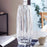 Vertical Ribbed Glass Vase Modern Living Room Water Planting Floral Arrangement Decor Flower Holder - Transparent - 2