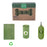 Pet Garbage Bag Biodegradable Eco-friendly Bags Portable Cat Dog Poop Trash Bags [16 Rolls/Box + Container] - Green - 1