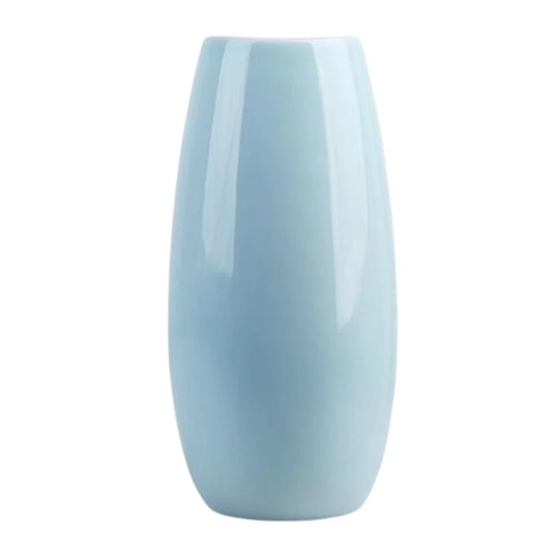 Large Size Nordic Ceramic Flower Vase Dried Flowers Floral Arrangement Container Dining Table Home Decor - Cyan - 1