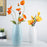 Large Size Nordic Ceramic Flower Vase Dried Flowers Floral Arrangement Container Dining Table Home Decor - Cyan - 5