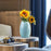 Medium Size Nordic Ceramic Flower Vase Dried Flowers Floral Arrangement Container Dining Table Home Decor - Cyan - 4
