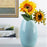 Medium Size Nordic Ceramic Flower Vase Dried Flowers Floral Arrangement Container Dining Table Home Decor - Cyan - 5