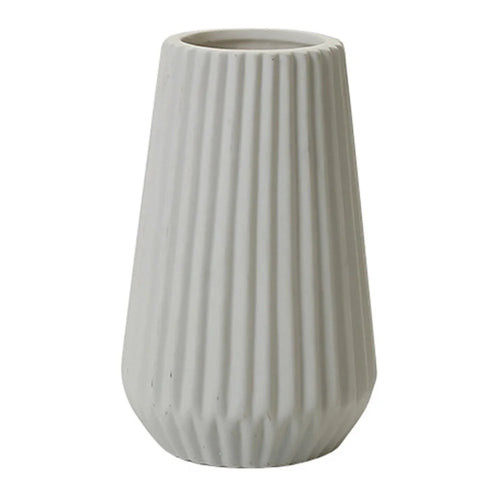 Creative White Ceramic Flower Vase Decorative Ornament Home Floral Arrangement Container - 1