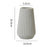 Creative White Ceramic Flower Vase Decorative Ornament Home Floral Arrangement Container - 4