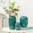 Small Size Modern Ceramic Striped Vase Flower Arrangement Container Living Room Decor - Pink - 3