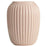 Medium Size Modern Ceramic Striped Vase Flower Arrangement Container Living Room Decor - Pink - 1