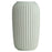 Large Size Modern Ceramic Striped Vase Flower Arrangement Container Living Room Decor - White - 1