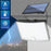 TG-TY01036 Solar Outdoor Wall Light 124 LED Motion Sensor Waterproof Security Lamp with Remote Control - 5