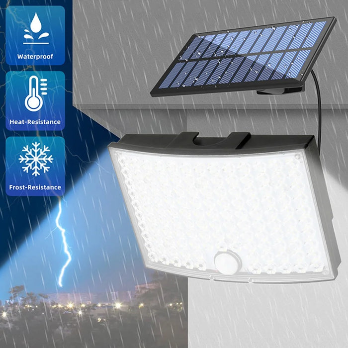 TG-TY01036 Solar Outdoor Wall Light 124 LED Motion Sensor Waterproof Security Lamp with Remote Control - 5