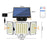 TG-TY01038 216 LED 3-Head Solar Powered Wall Light with Remote Control Waterproof Garden Lamp, Standard Panel - 5