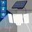 TG-TY01037 216 LED 3-Head Solar Powered Wall Light with Remote Control Waterproof Garden Lamp, Large Panel - 2